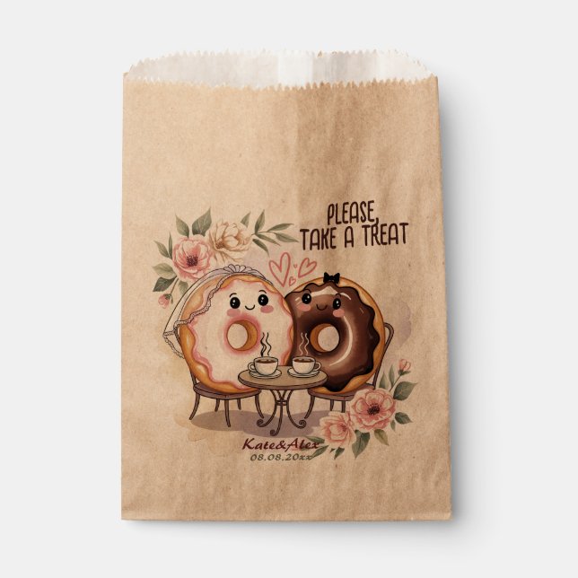 Donut Wedding Favor Bag (Front)