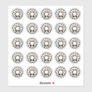 Donut with Frosting and Sprinkles Sticker