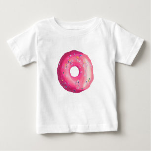 Donut With Pink Frosting And Sprinkles Baby T-Shirt