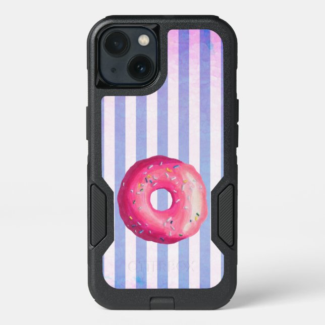 Donut With Pink Frosting And Sprinkles Otterbox iPhone Case (Back)
