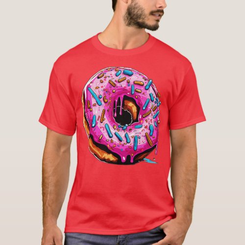 Donut With Sprinkles Art Donut 1 T_Shirt