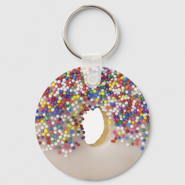 donut with sprinkles keychain (Front)