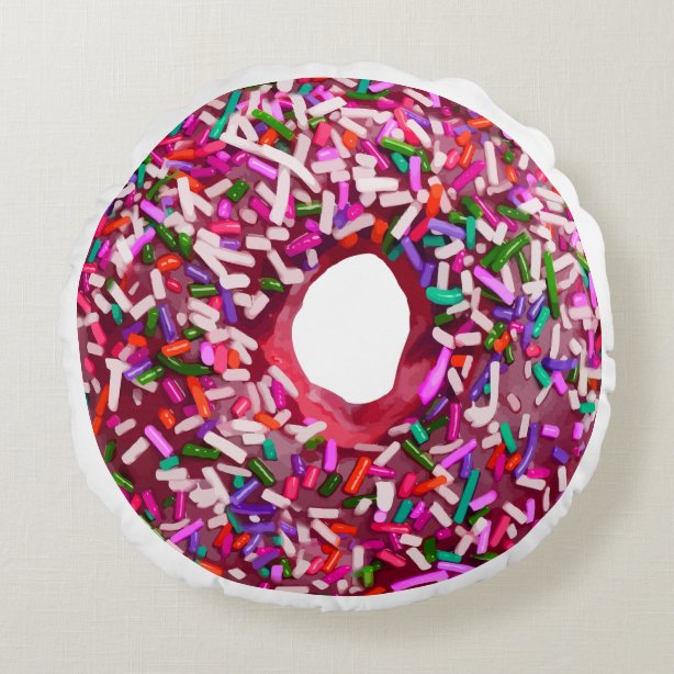 donut decorative pillow