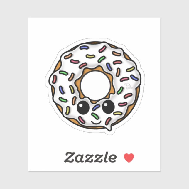 Donut with Sprinkles Sticker (Sheet)