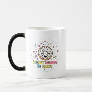 Donut Worry, Be Happy Color Morph Mug