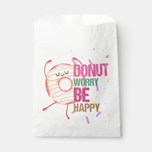 Donut Worry Be Happy Favor Bag