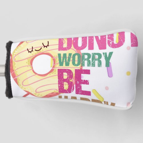 Donut Worry Be Happy Golf Head Cover