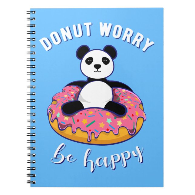 Donut Worry Be Happy II Notebook (Front)