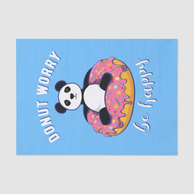 Donut Worry Be Happy II Tissue Paper (Front)