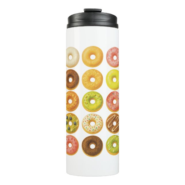Donut Worry, be Happy! Thermal Tumbler (Front)