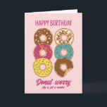 Donut Worry Funny Getting Old Happy Birthday Card<br><div class="desc">Funny and cute birthday card for those who love puns and humor. Perfect way to wish your friends and family happy birthday.  Visit our store for more birthday card collection. You'll find something cool,  humorous and sometimes sarcastic birthday cards for your special someone.</div>