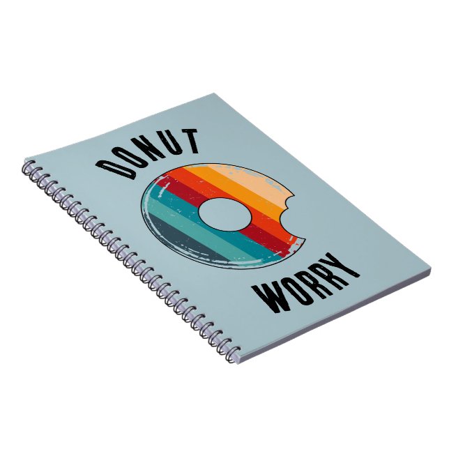 Donut Worry Green  Notebook (Right Side)