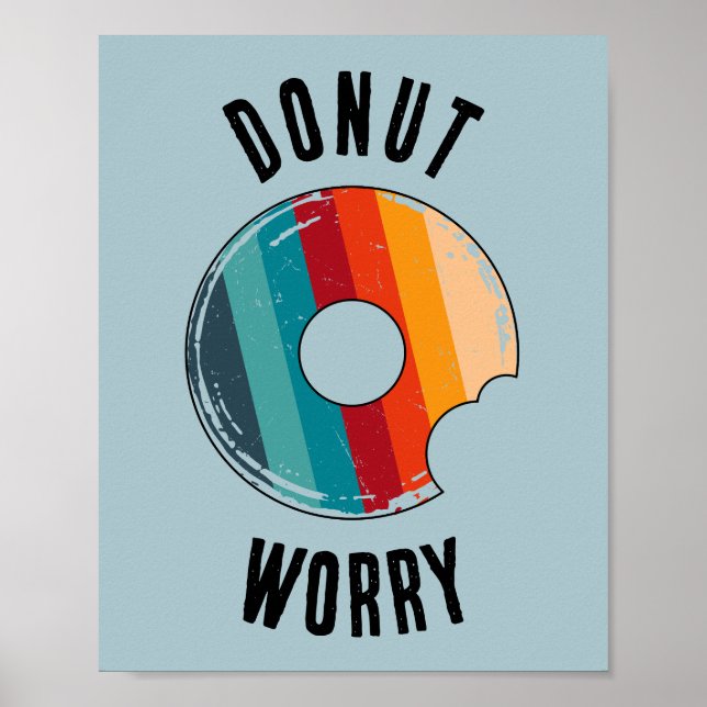 Donut Worry Green Poster (Front)