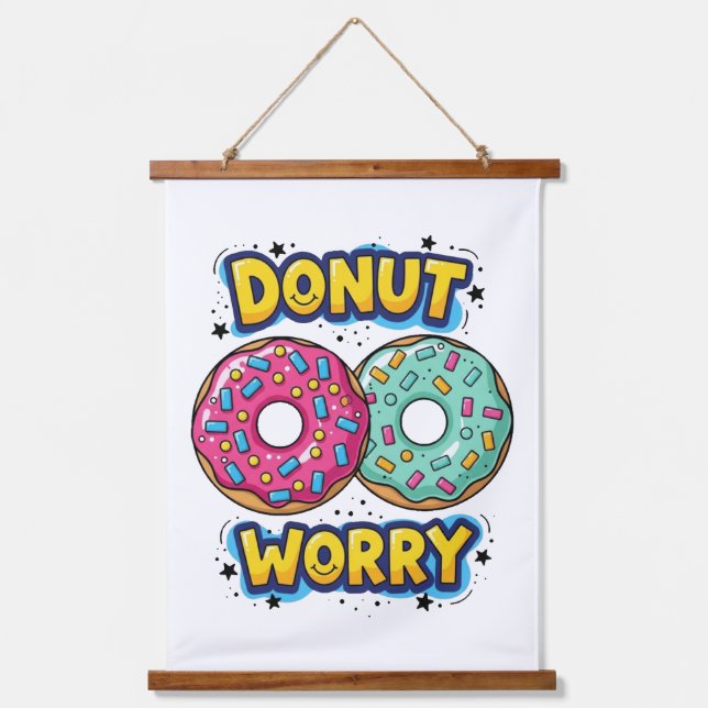 Donut Worry Hanging Tapestry (Front)