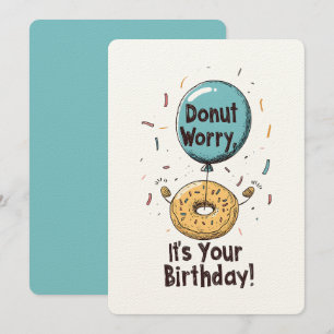 Donut Worry, It’s Your Birthday Funny Meme Invitation