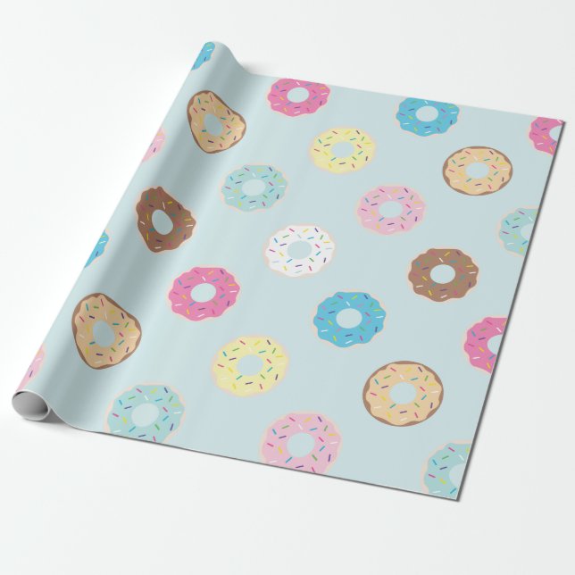 Donut Wrapping Paper (Unrolled)