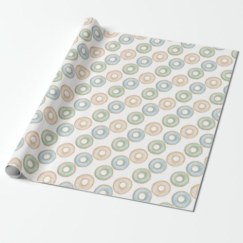Donut Wrapping Paper Kids Birthday Party Gift Wrap