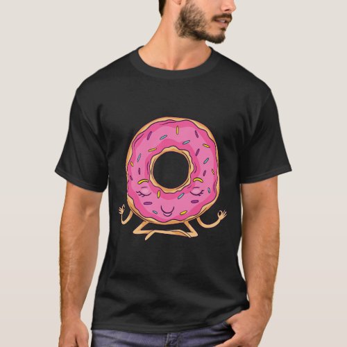 Donut Yoga Meditation Funny T_Shirt