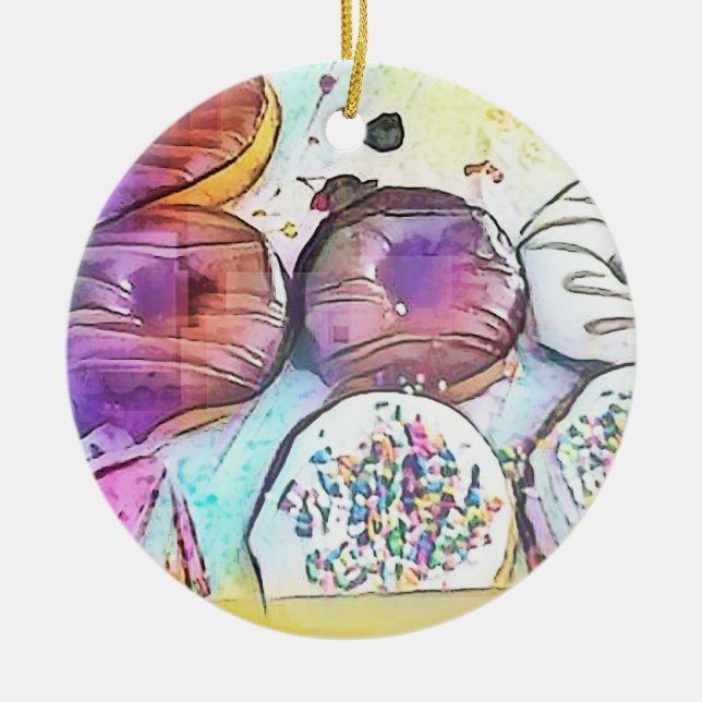 Donuts 12017 Ornament (Front)