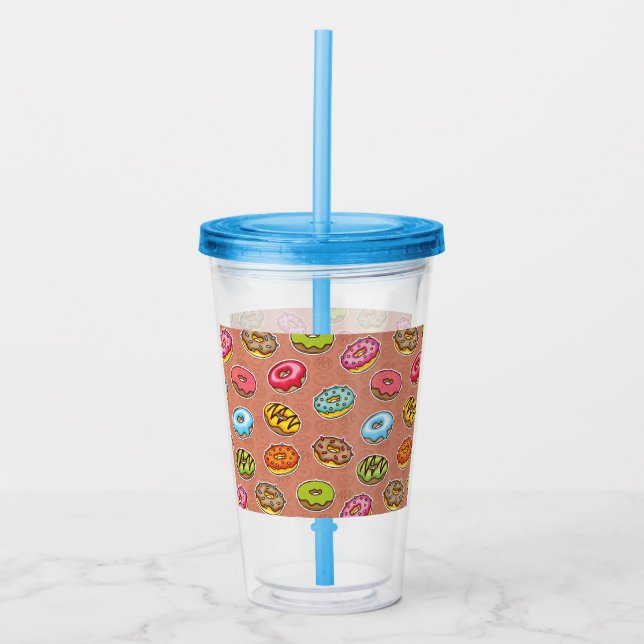 Donuts  acrylic tumbler (Front)