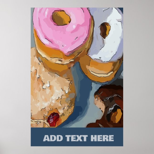 Donuts add text poster (Front)