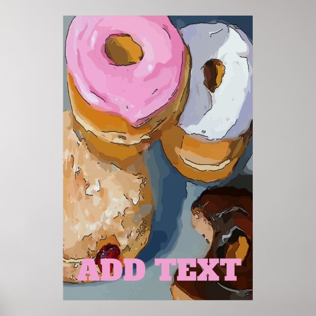 Donuts add text poster (Front)
