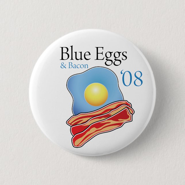 Donuts and Bacon For Obama Pinback Button (Front)