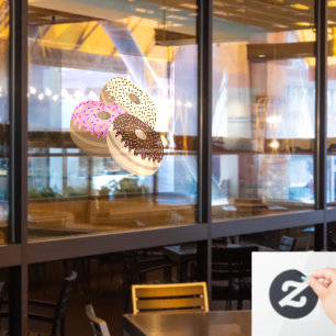 donuts and coffee Collection   Window Cling