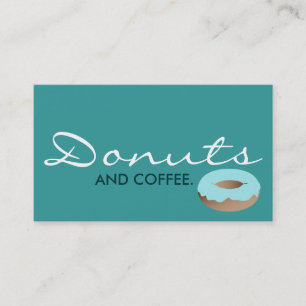 DONUTS and COFFEE. (color customizable) Business Card