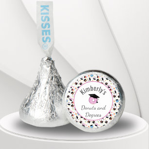 Donuts and Degrees Graduation Pattern Personalized Hershey®'s Kisses®
