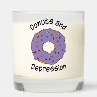 Donuts and Depression Vanilla Scented Candle