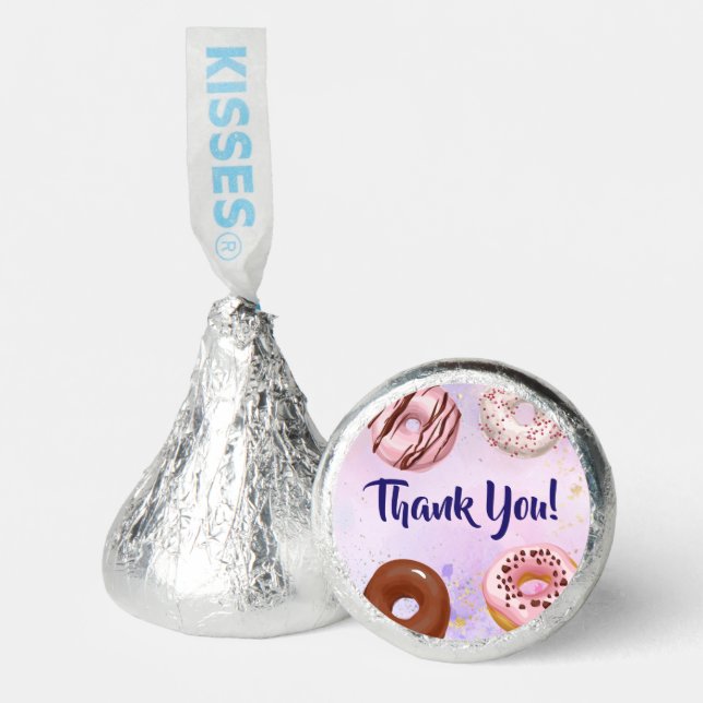 Donuts and Diapers Baby Shower Hershey®'s Kisses® (Front)