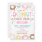 Donuts And Diapers Baby Sprinkle Invitation