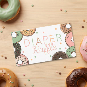 Donuts and Diapers Diaper Raffle Card