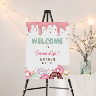 Donuts and Diapers Sprinkle Welcome Sign