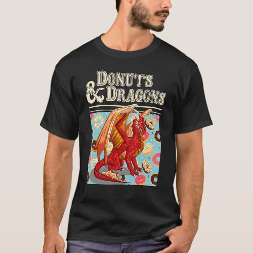 Donuts And Dragons Donut   Game Player T_Shirt