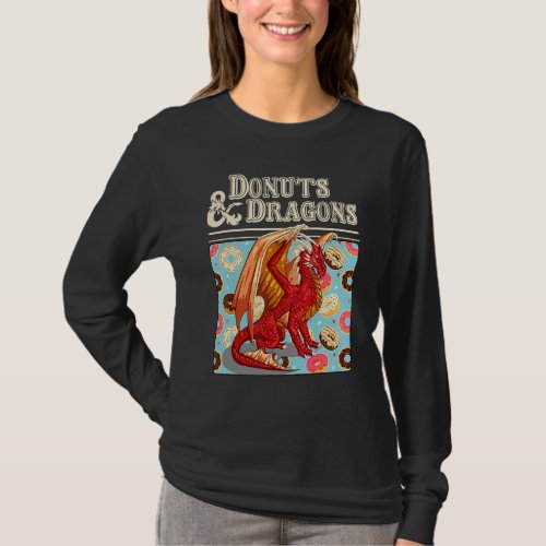 Donuts And Dragons Donut   Game Player T_Shirt