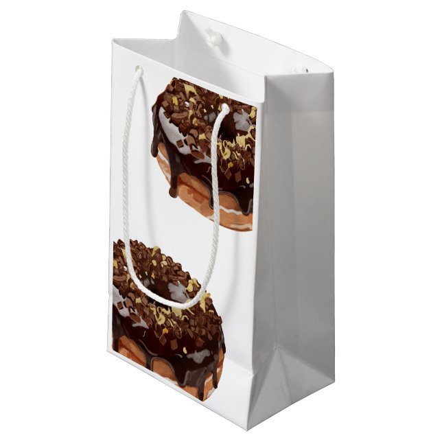 Donuts and sandwich  small gift bag (Front Angled)