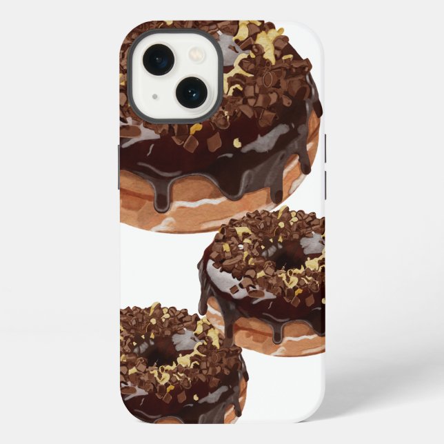 Donuts are a mobile love that is sweet. iPhone case (Back)