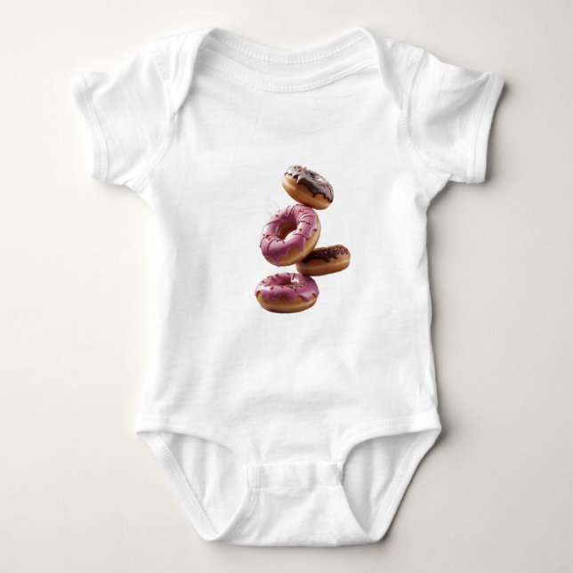Donuts  baby bodysuit (Front)