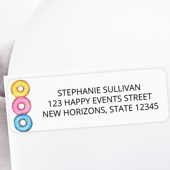 Donuts Baby Sprinkle Return Address Label (Creator Uploaded)