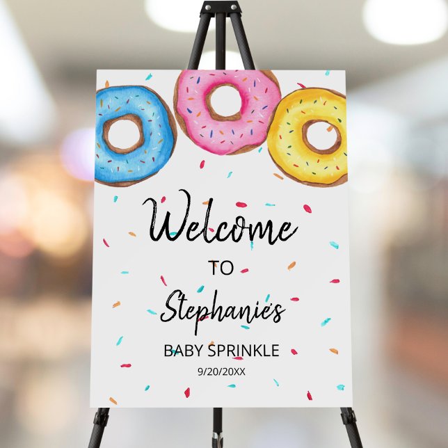 Donuts Baby Sprinkle Welcome Sign (Creator Uploaded)