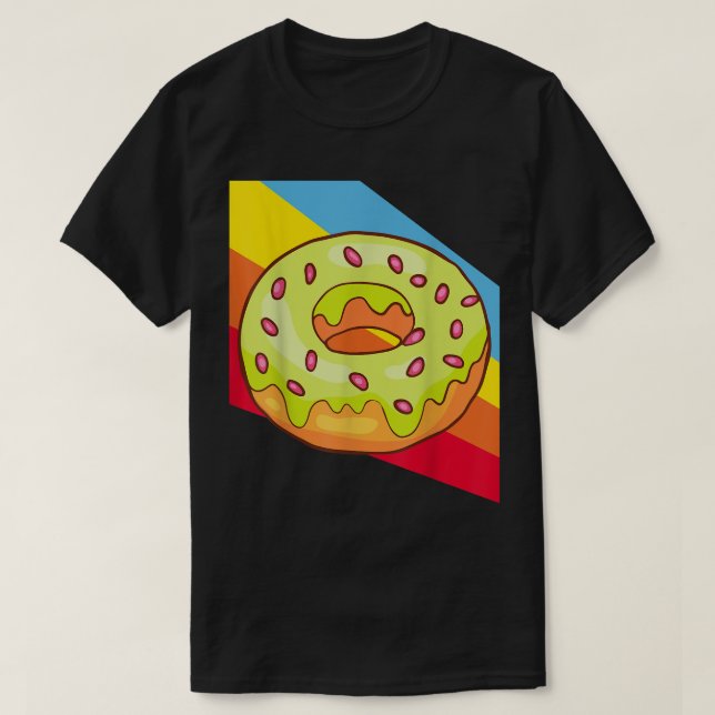 Donuts Bake Bakery Baker Cake Food Delicious Sweet T-Shirt (Design Front)