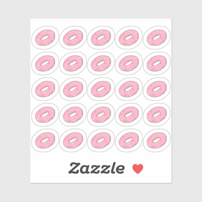 Donuts Bakery Dessert Food Bujo Planner  Sticker (Sheet)
