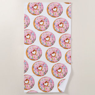 Donuts Beach Towel