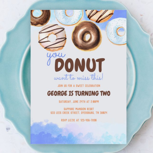 Donuts Birthday Boy Invitation (Creator Uploaded)