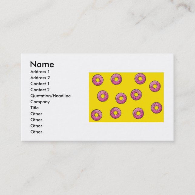 Donuts Business Card (Front)