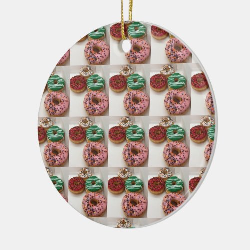 Donuts Ceramic Ornament