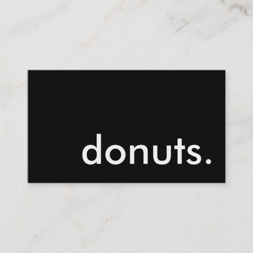 donuts. (color customizable) business card template