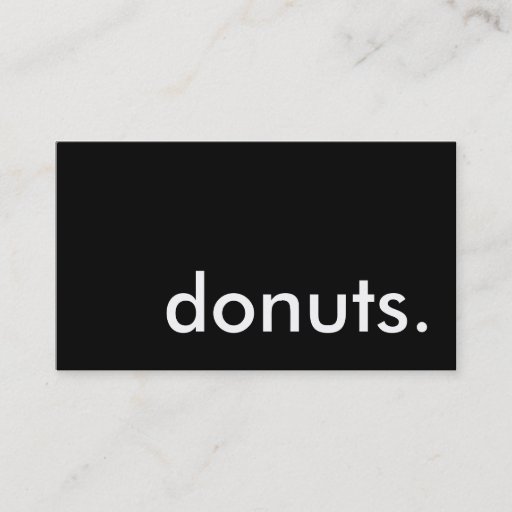 Customizable donuts. (color customizable) business card template